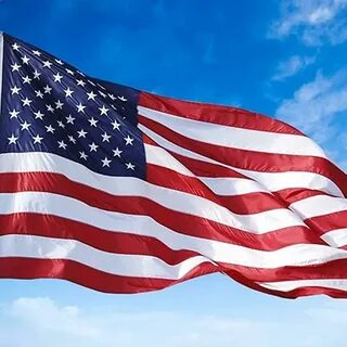 The us flag is