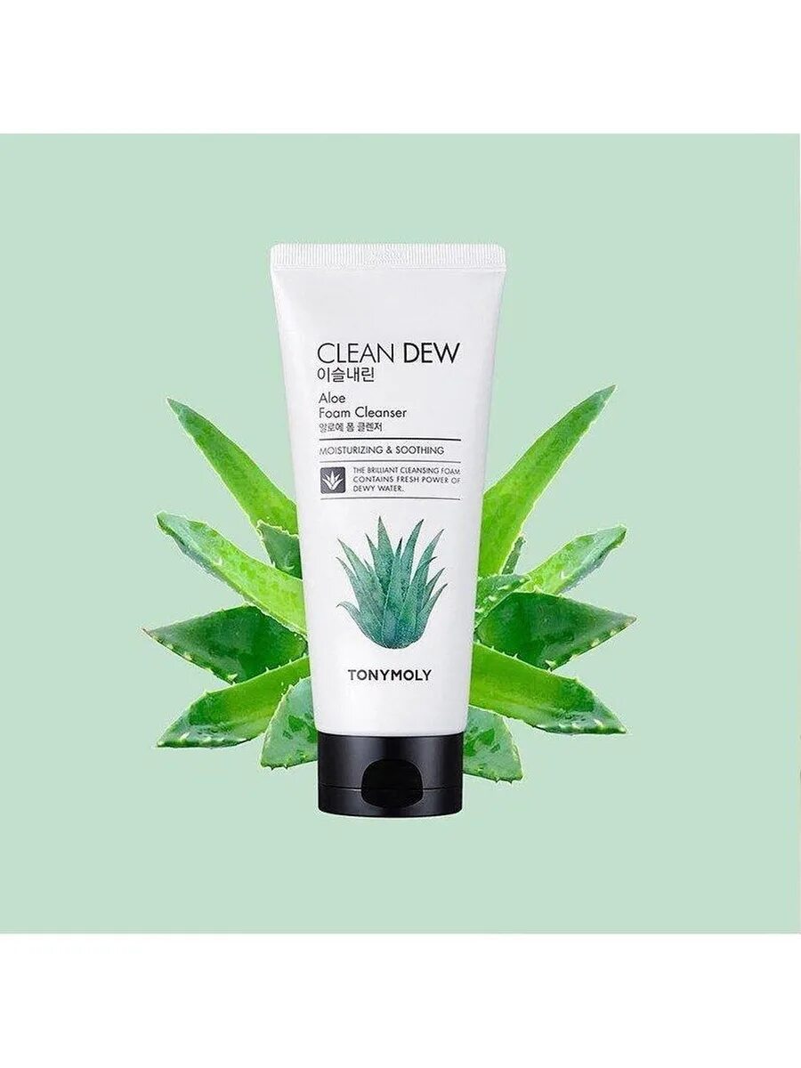 Пенка clean dew. Clean dew aloe foam cleanser. корейская пенка для лица aloe. tony moly пенка. корейская умывалка с алоэ.