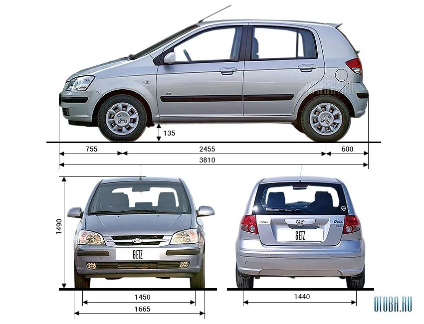 Хендай гетц размер шин. Hyundai Getz 2007 габариты. Hyundai Getz 2008 габариты. Габариты Hyundai Getz 2010. Хендай Гетц габариты машины 2008.