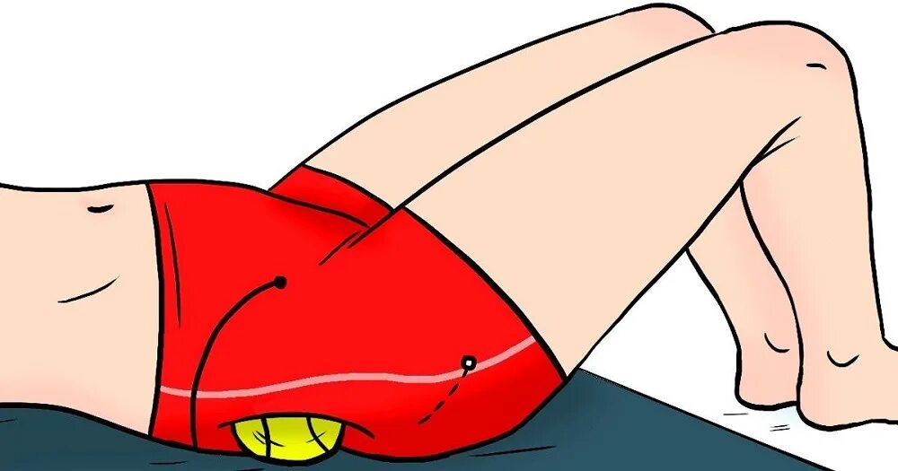Как спать при ишиасе седалищного. Теннисный мячик седалищный нерв. физические упражнения при защемлении седалищного нерва. упражнения с мячиком для седалищного нерва. массаж ягодиц теннисным мячом.