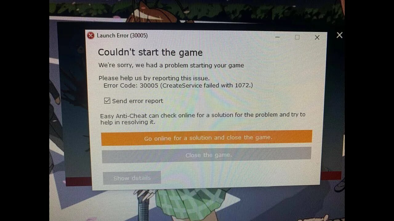Ошибка 30005 32. Ошибка фортнайт 30005. easy anti-cheat ошибка 30005. easyanticheat ошибка запуска. код ошибки 30005 easyanticheat.