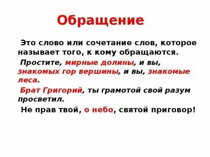 Обратись к тексту