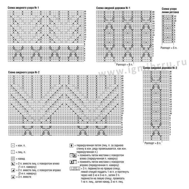 Узоров для вязания на спицах. Горизонтальные ажурные дорожки. Ажурные горизонтальные дорожки спицами со схемами. Горизонтальные ажурные дорожки спицами схемы и описание. Спицы дорожки схемы и описание