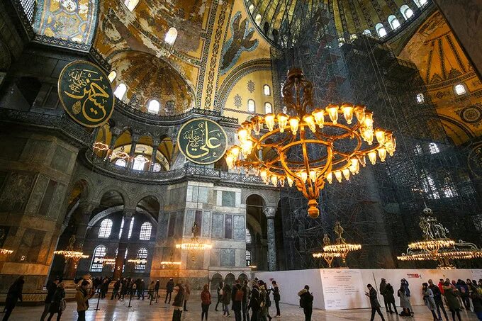 The Hagia Sophia: A landmark that was converted from a church to a mosque, to a 