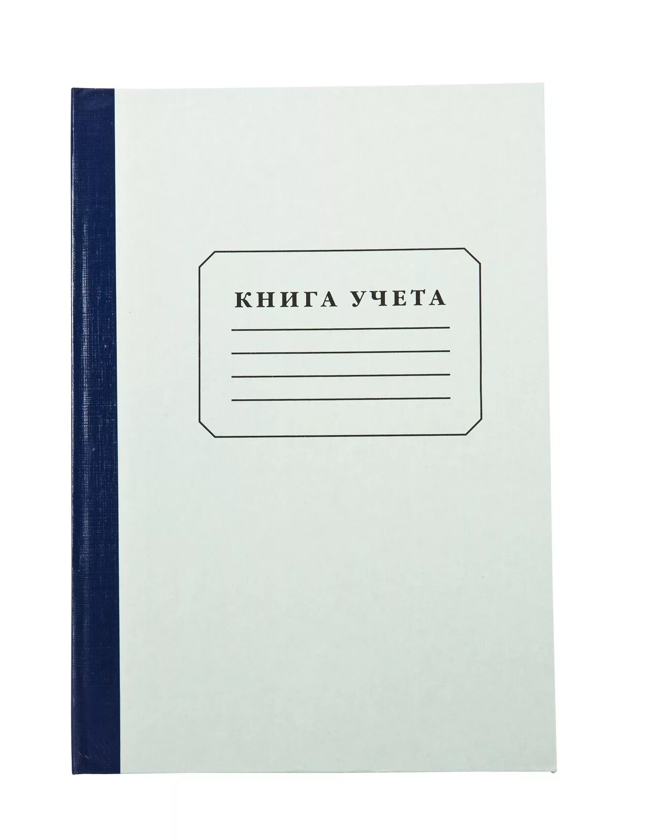 Книга учета INFORMAT 96 листов, клетка, офсет, А4, бумвинил, вертикальная, синий