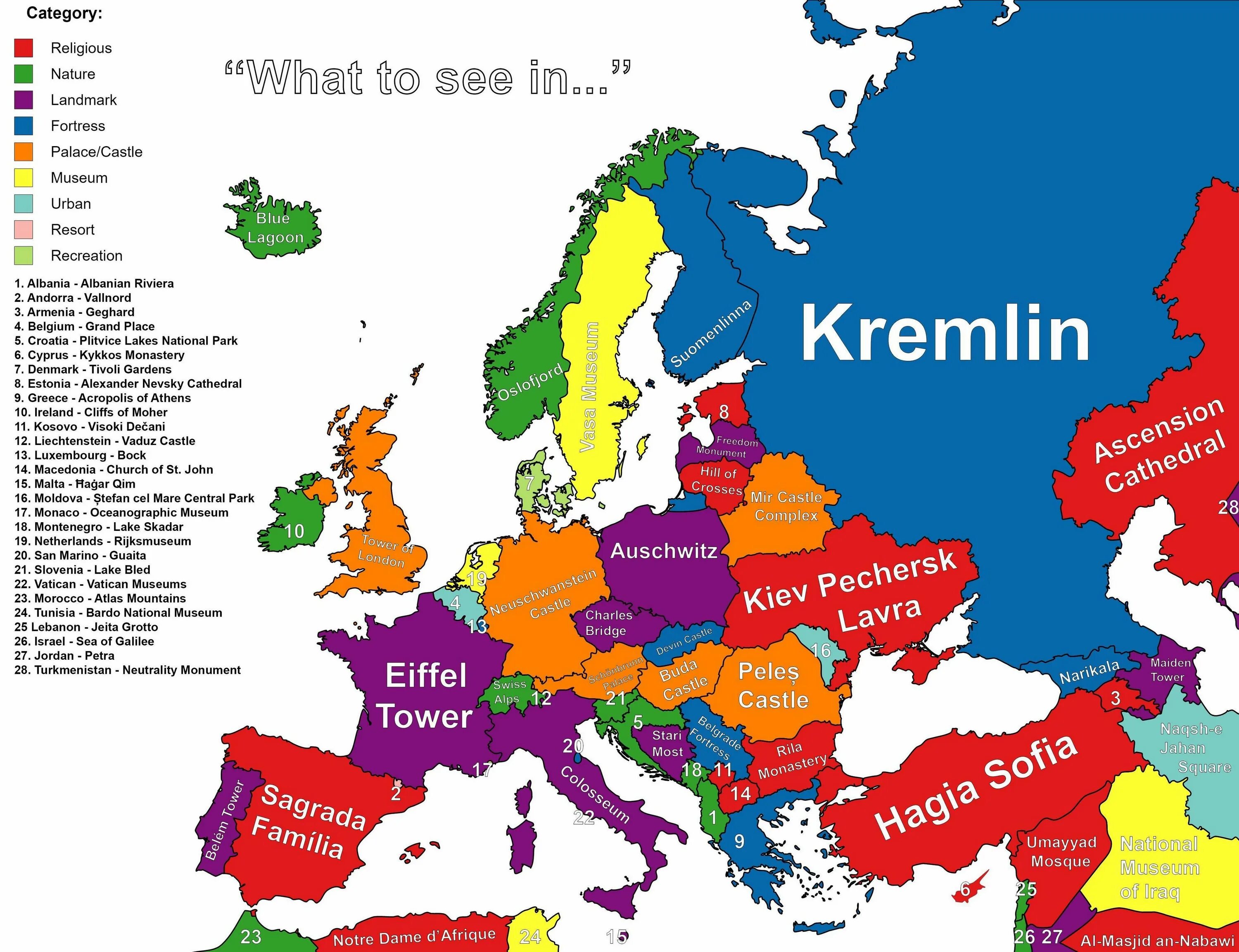 Страны Европы. Countries in Europe. Республики Европы. Most european countries