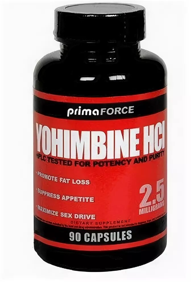 Yohimbine 2,5 спротпит действие. Yohimbine HCL, PRIMAFORCE, 2.5 MG, 90 Veggie Capsules. Yohimbine фирмы. Yohimbine HCL. Сила прима