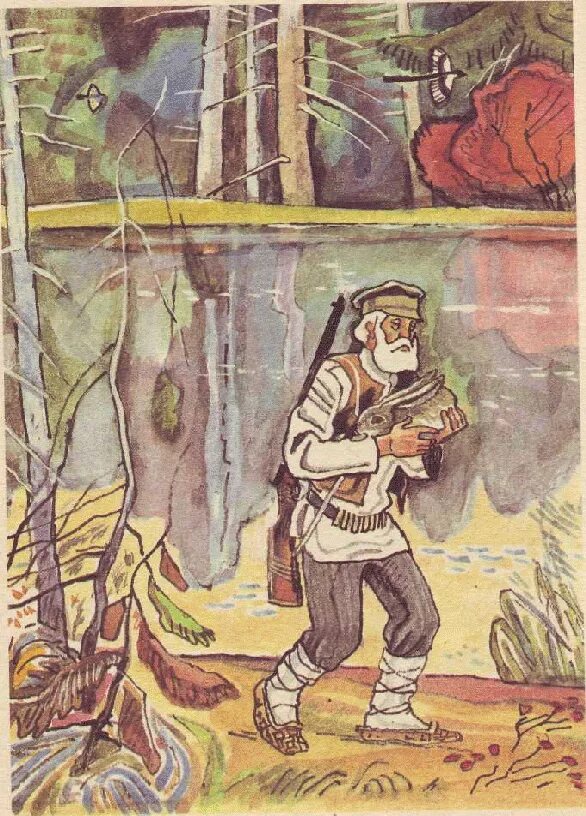 г. заяц спас деда. паустовский к. заячьи лапы паустовский иллюстрации к рассказу. паустовский "заячьи лапы".