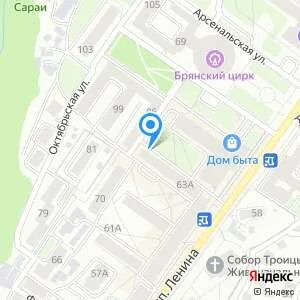 Карта брянск магазины