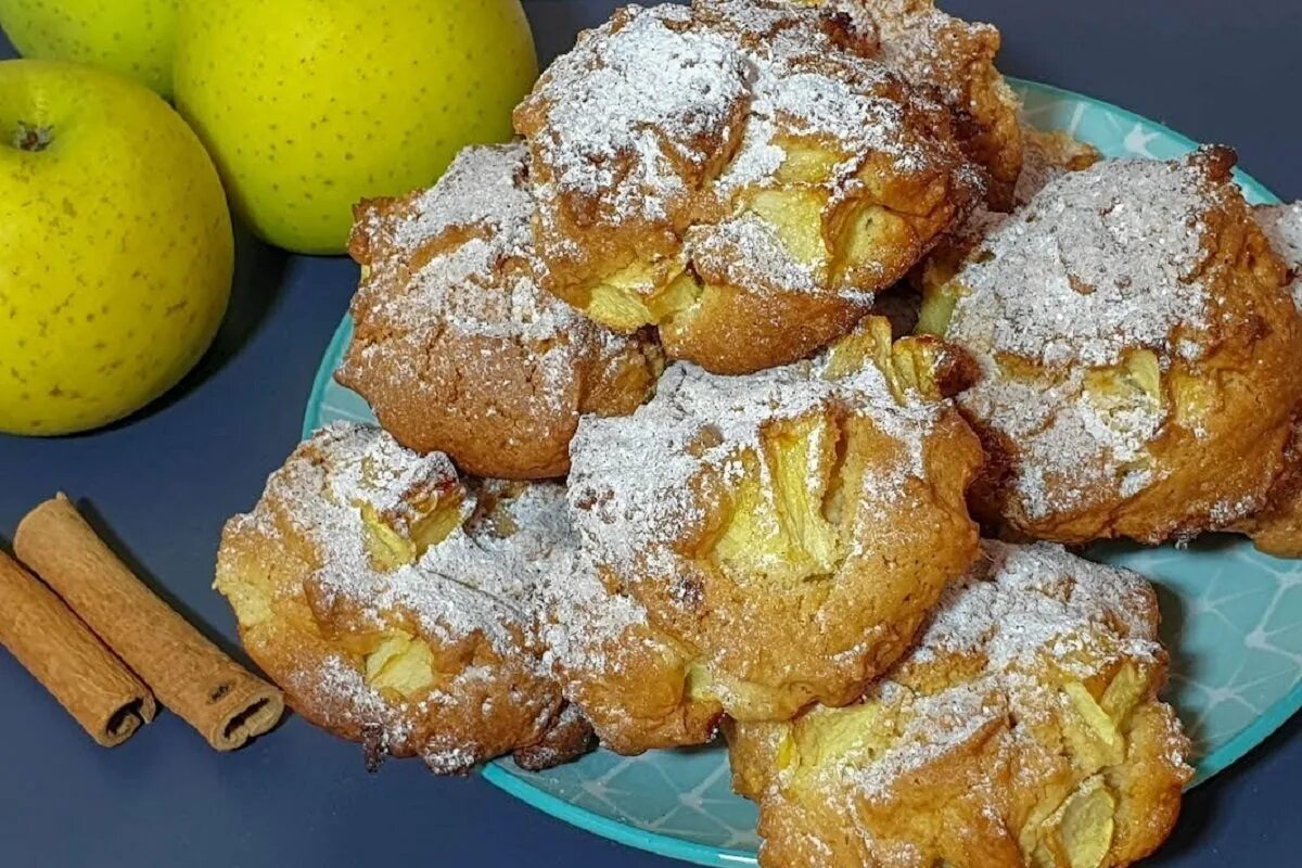 Итальянское яблочное печенье. Печенье с яблоками. Мягкое яблочное печенье. Итальянское печенье с яблоками.