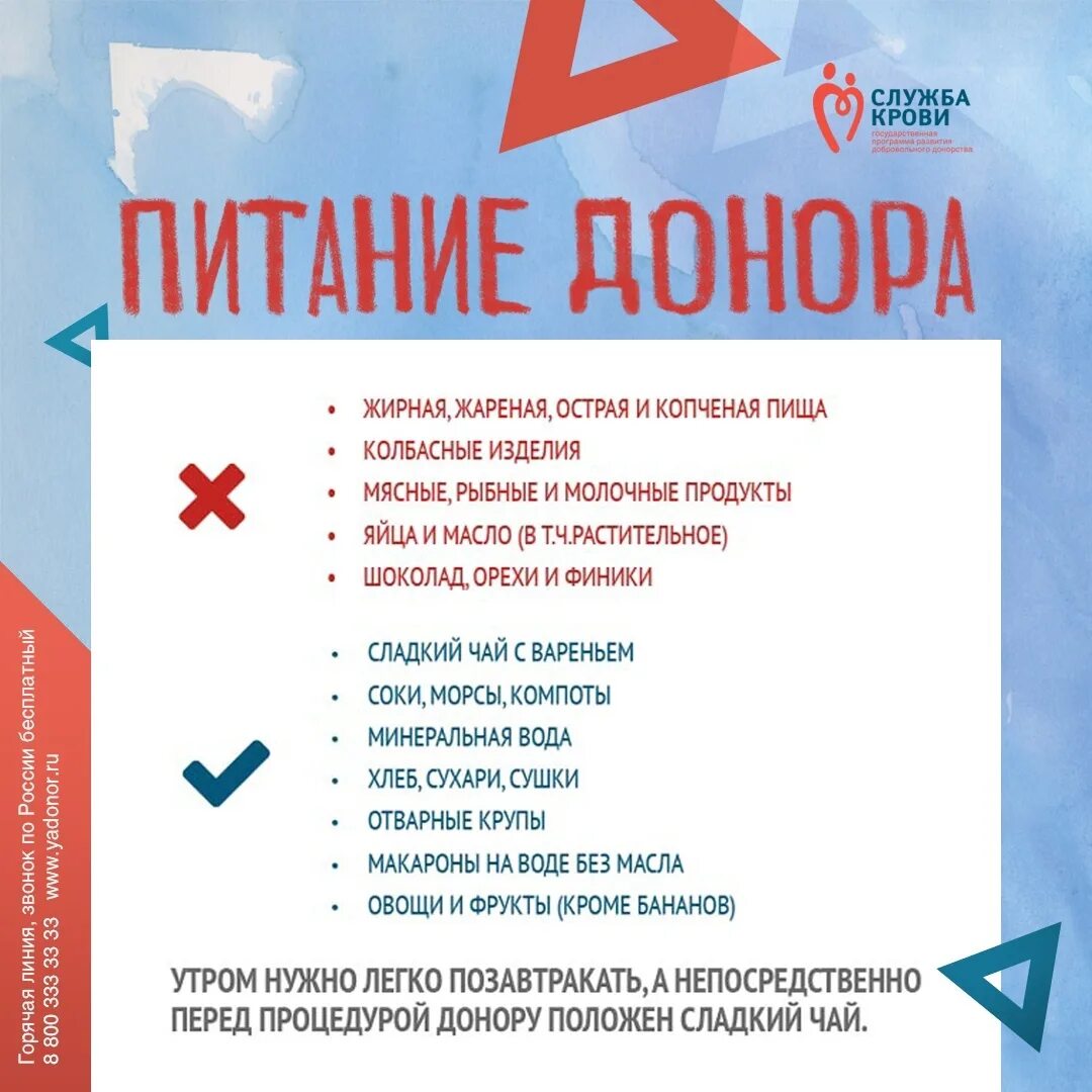 Рекомендации донору. Питание донора. Что можно есть перед сдачей крови донору. Диета перед сдачей крови на донорство. Диеьаперед сдачей крови.