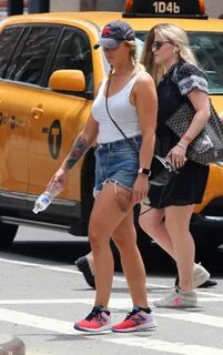 Miranda Lambert in Denim Shorts - Out in New York City. 