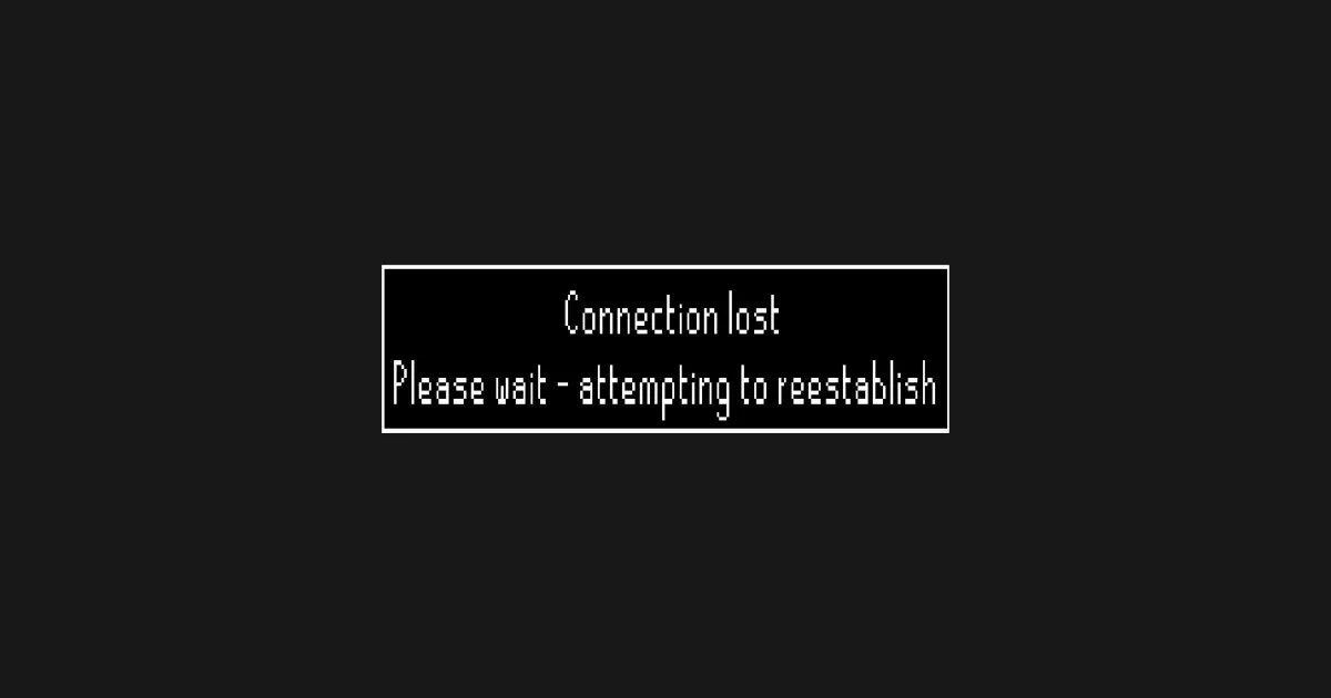 Please wait reconnecting