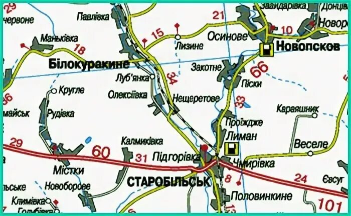 Новопсков луганская область на карте