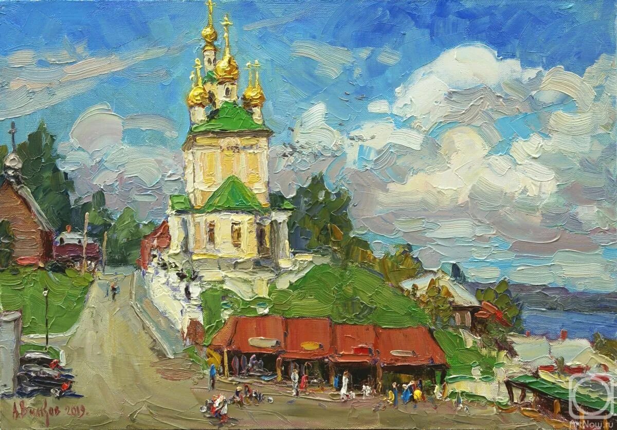 Плес Церковь Глазунов. Картина плес 7 класс