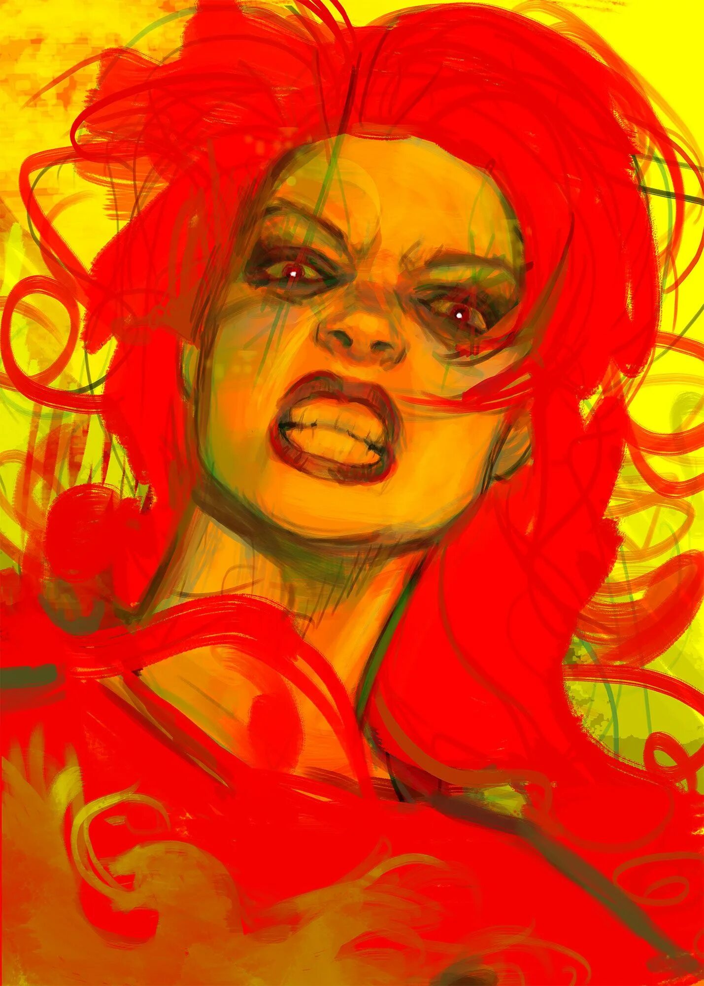 Mine rage. Арт красками ярость. рисунок с полотном на лице. rage art. dark phoenix rage.