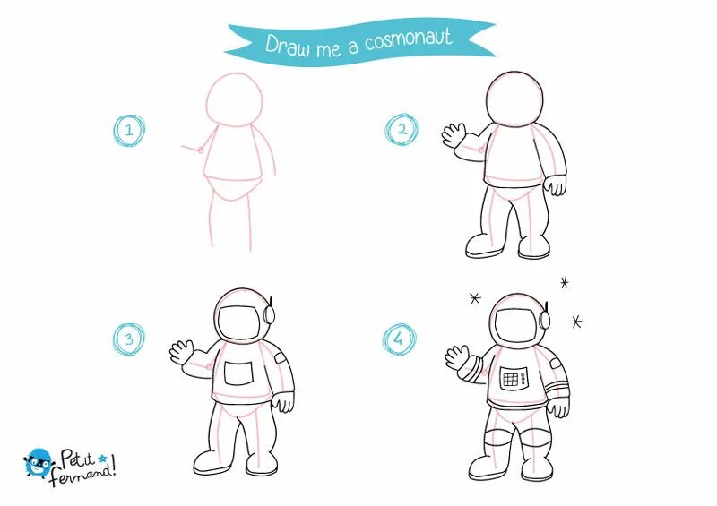 Как рисуется космонавт. Поэтапное рисование Космонавта. Поэтапное рисование Космонавта для детей. Нарисовать Космонавта пошагово. Космонавт пошагово рисунок.