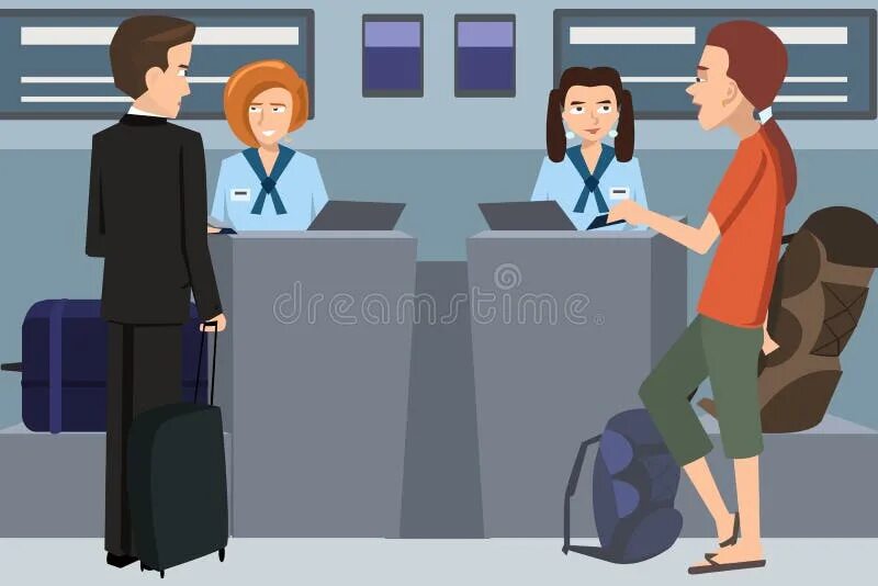 The check in desk assistant asked rob. Check in desk рисунок. check in картинка. checking in desk. ыхшсуы мусещк.