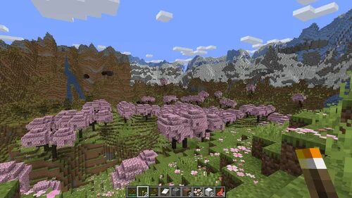 20. Вишневый биом майнкрафт. Мини биомы в майнкрафт постройка. 20. 3.