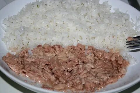 Печень трески с рисом