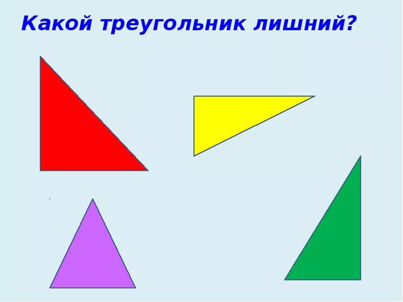 Виды треугольников по величине сторон. Виды треугольников. Разные треугольники. Треугольники разной формы. Три разных треугольника.