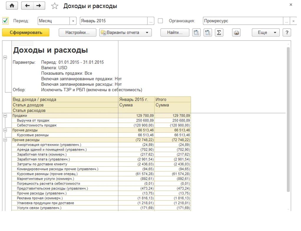 Отчет о доходах и расходах в 1с. 1с отчет доходы расходы отчет. Доходы и расходы предприятия отчет 1с. Отчет о доходах и расходах в 1с 8.3.