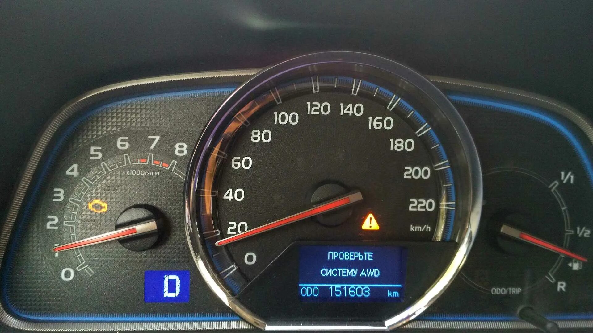 Обороты двигателя рав 4. Неисправна система awd включен режим 2wd rav4.