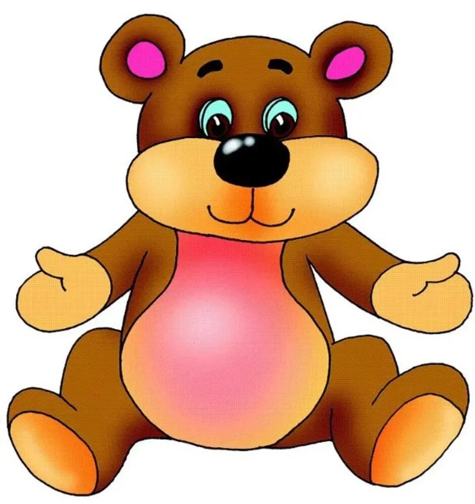 Детские картинки для детей. Мишка для детского сада. Медвежонок мультяшный. Медведь для детей. Изображение медвежонка для детей.