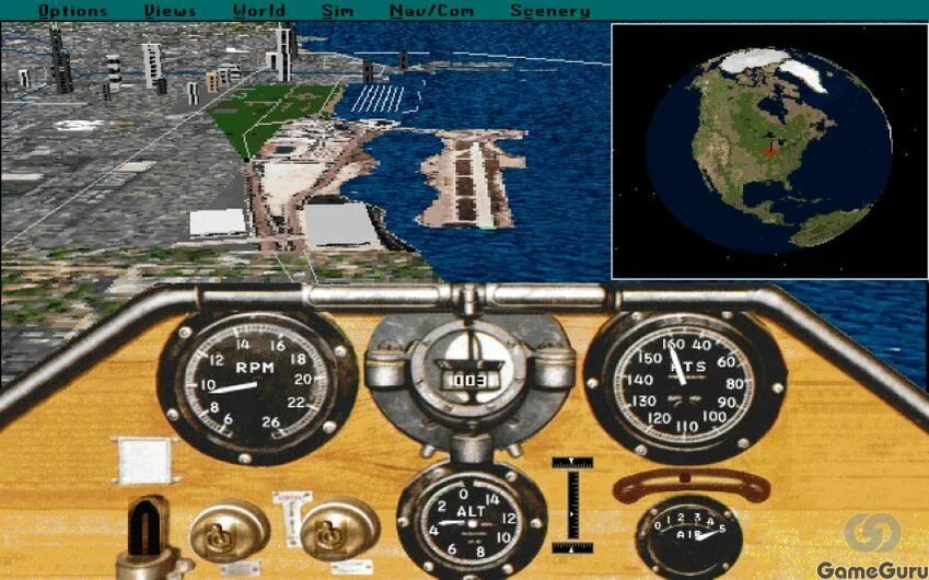 Microsoft Flight Simulator 5.1. Microsoft Flight Simulator 1982. Microsoft Flight Simulator 5.0\1. Flight Simulator для MS-dos.