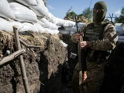 Бои в окопах видео с дрона