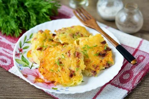 Драники с колбасой