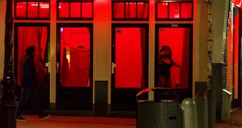 red light district amsterdam. 