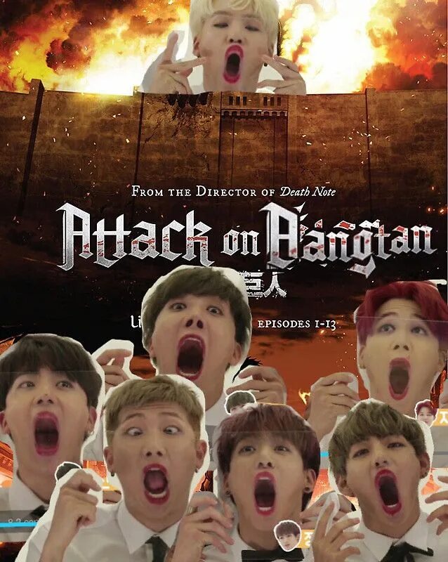 Bts attack on bangtan. Attack on bangtan. bts приколы. k pop memes bts. песня attack on bangtan.