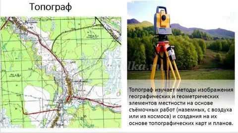 Профессия топограф сообщение
