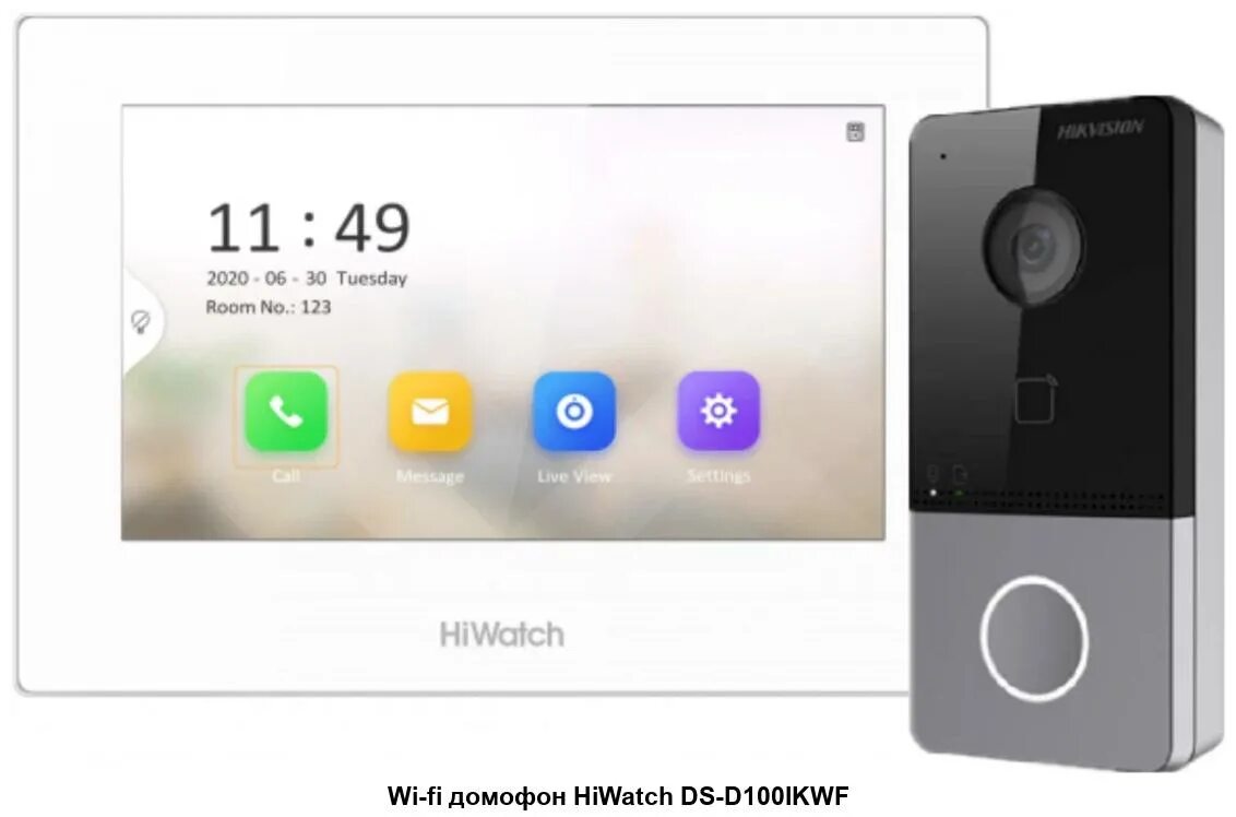 Видеодомофон ds d100ikwf. Комплект ip-видеодомофона ds-d100ikwf. видеодомофон hiwatch ds-d100ikwf. комплект ip-домофона hiwatch ds-d100ikwf. ip домофон ds-d100ikwf.