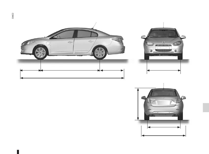 Renault fluence размер. Renault Fluence 2012 габариты. Renault Fluence 2011 габариты. Renault Fluence 2014 габариты. Габариты Рено Флюенс 2012.