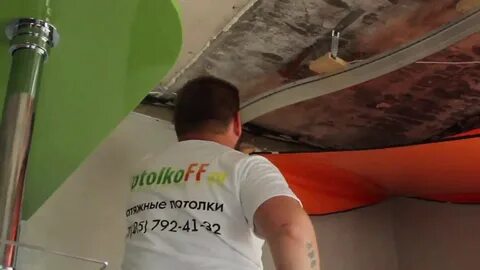 Натяжные потолки гарпунное крепление