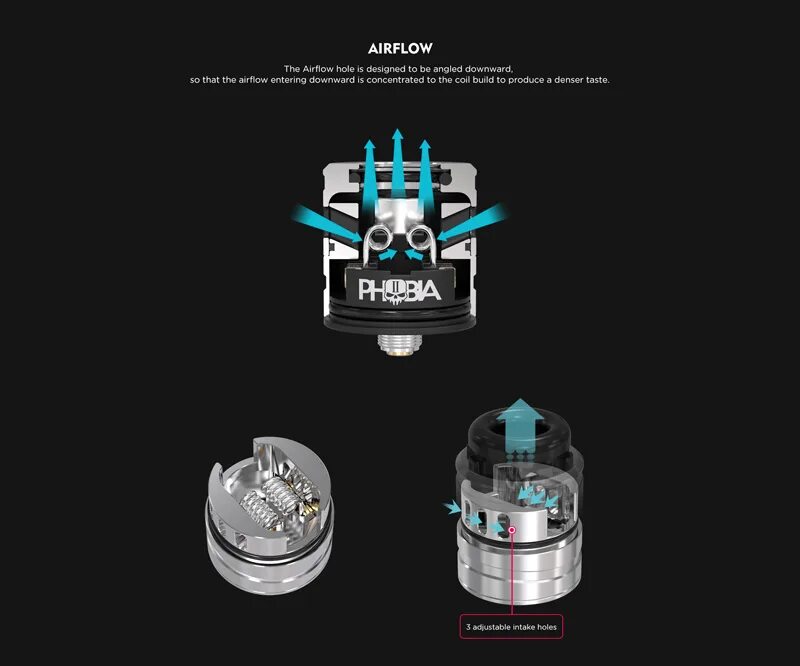 Vandy Vape Phobia v2. Дрипка Vandy Vape Phobia v2 Black. Дрипка Vandy Vape Phobia v2 (клон). Клон Phobia v2 RDA 24ml by Vandy Vape (черная).