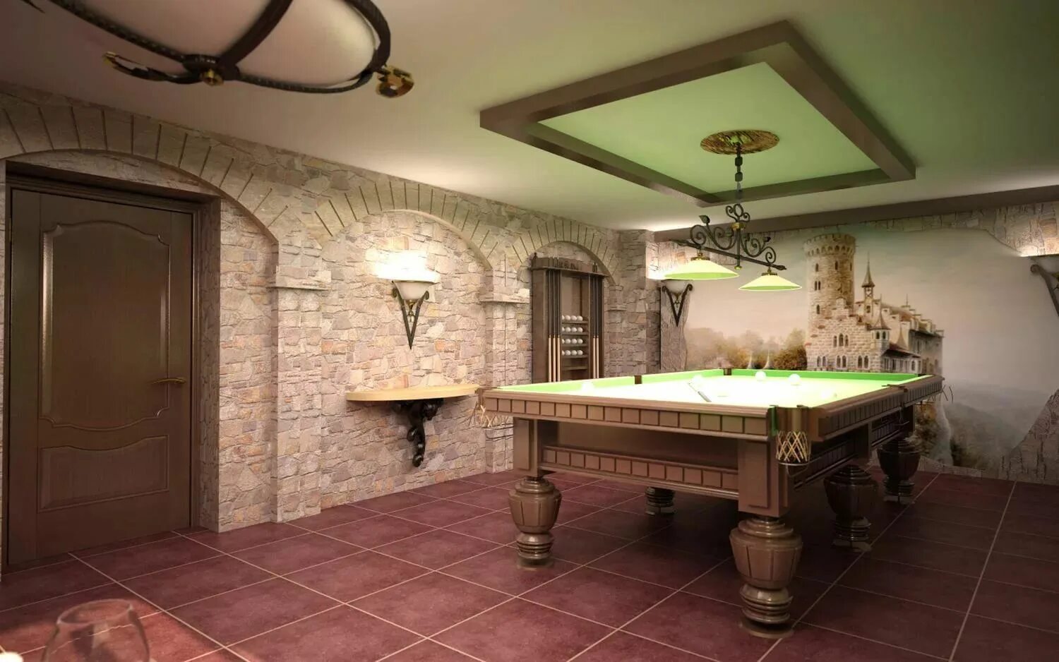 Цокольный этаж в частном доме. Отделка камнем в интерьере бильярдной. Лекарь цокольный этаж. Лекарь цокольный этаж. Дом с цокольным этажом.