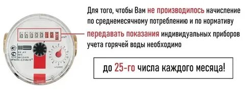 До какого числа сдавать показания счетчиков