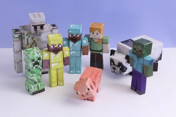 Статуэтки из майнкрафта. 3д игрушка майнкрафт. Майнкрафт 3d. Стив из майнкрафта 3д ручкой. Лаки блок из майнкрафта.