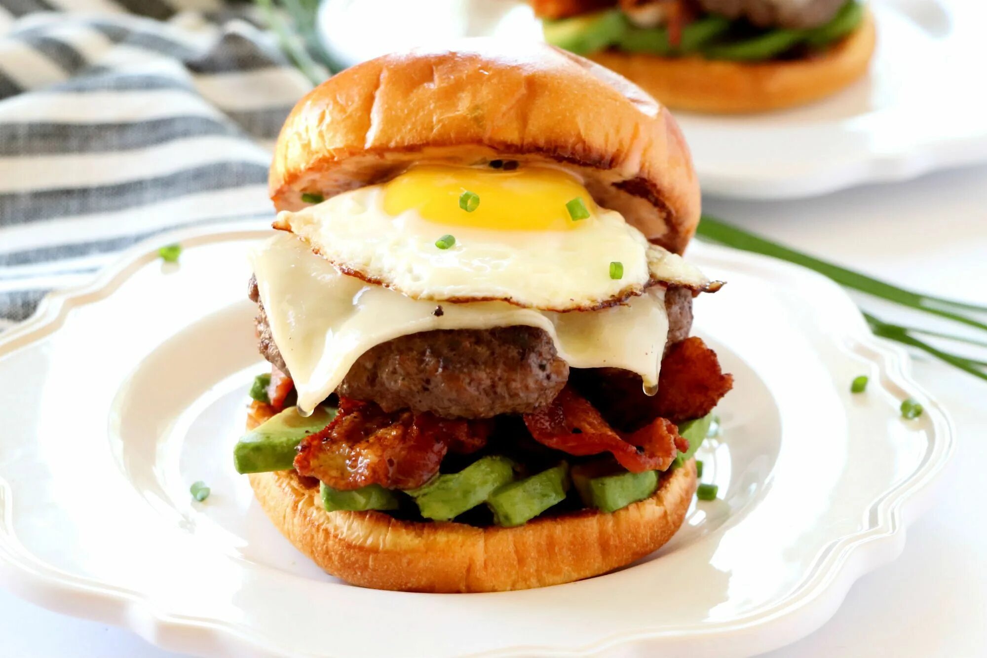 Eggs burger