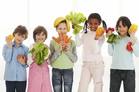 Playing with vegetables