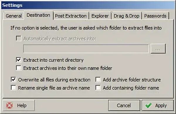 Extracted folder