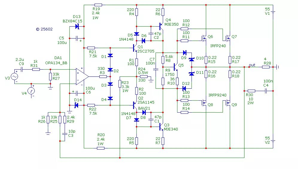Найти схему унч в х 700 Pin on pojacala in 2024 Amplifier, Circuit diagram, Hifi amplifier