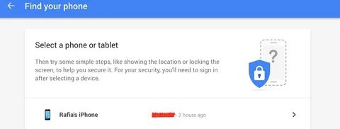 Заблокировать устройство google