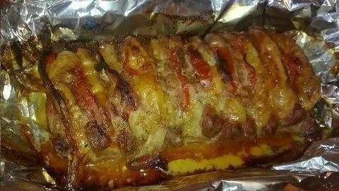 Рецепт мясо гармошкой в фольге