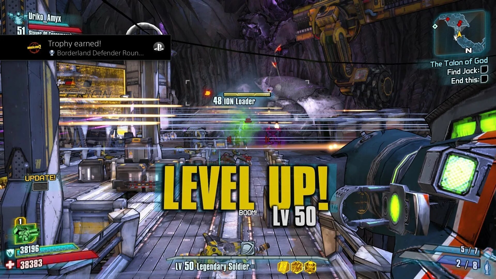 Пимон и тумба Borderlands 2. Borderlands UI. Левел ап в игре. Lvl up в играх.