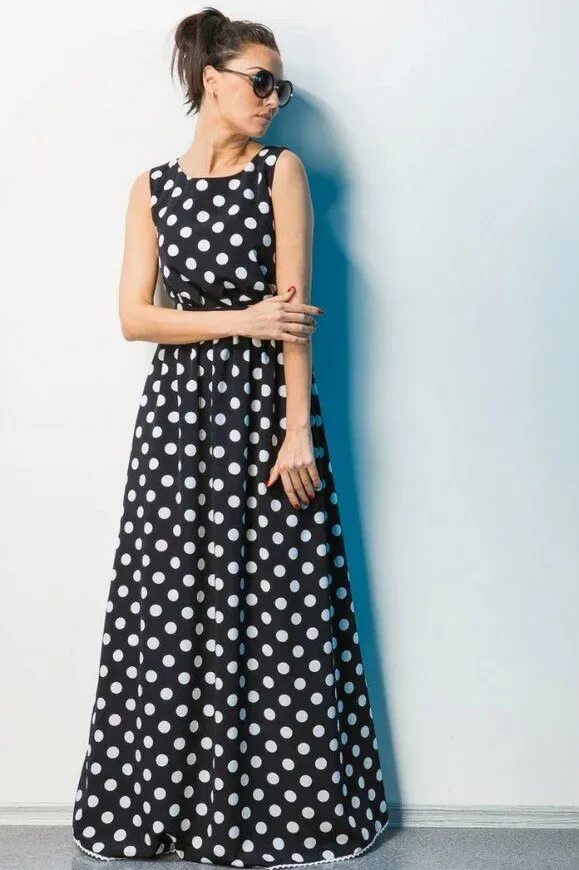 Длинное платье в горошек. Платье в горошек. Платье в крупный горох. Платье горох. Шифоновое платье в крупный горох.