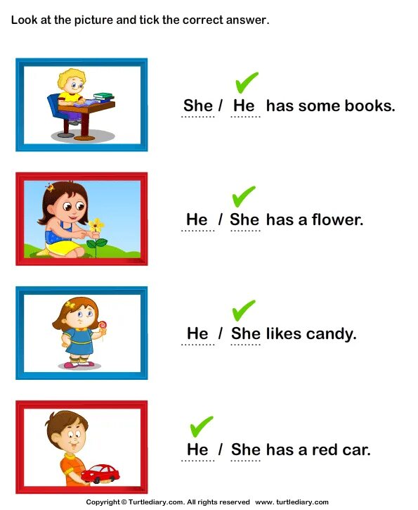 Her english get better. Задания на he she it. Задания английский i he she. Английский для детей have has. Задание на have got английский.